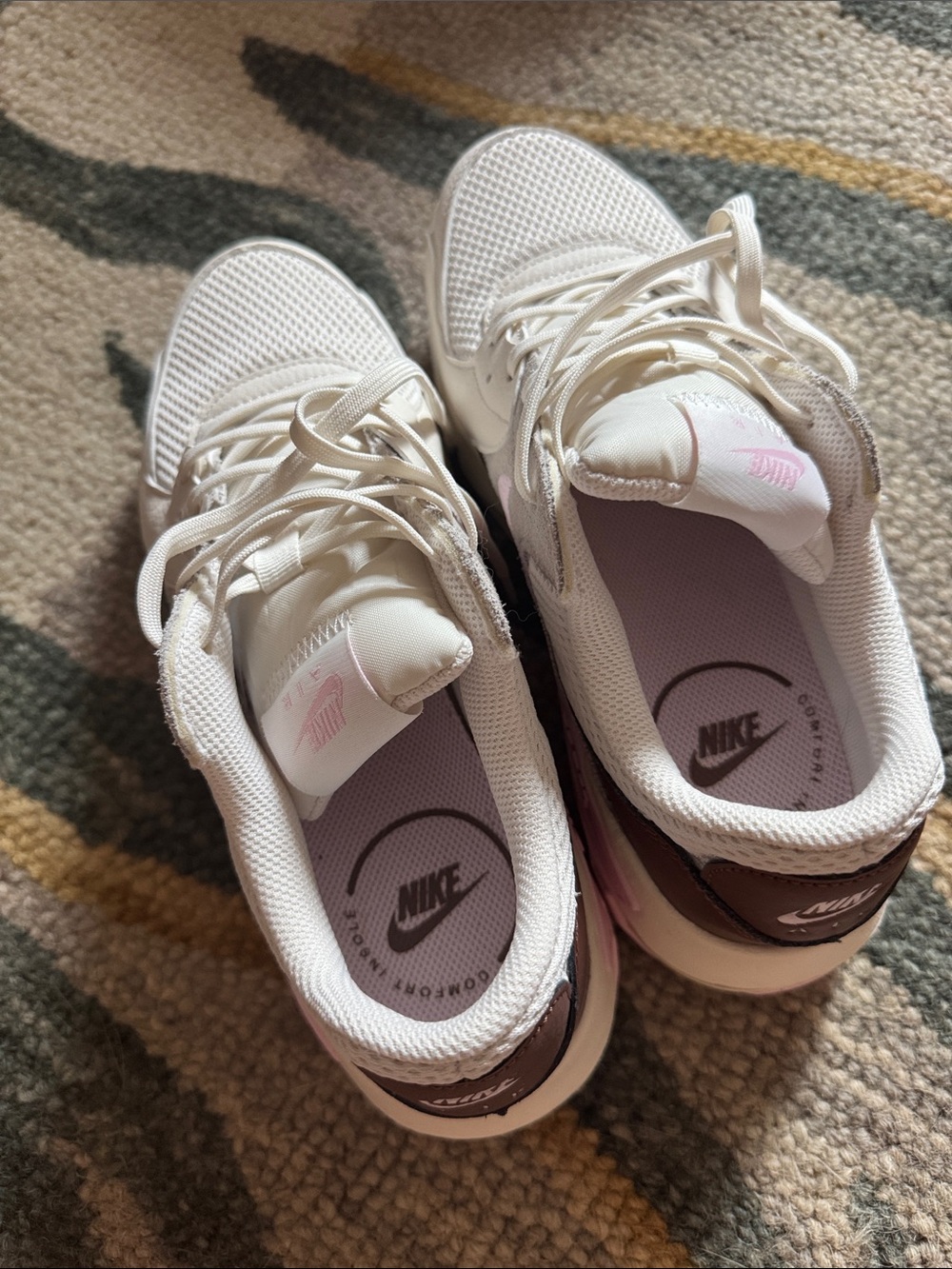 Nike Women's Sneakers - Pink, White, Brown - Picture 2 of 4